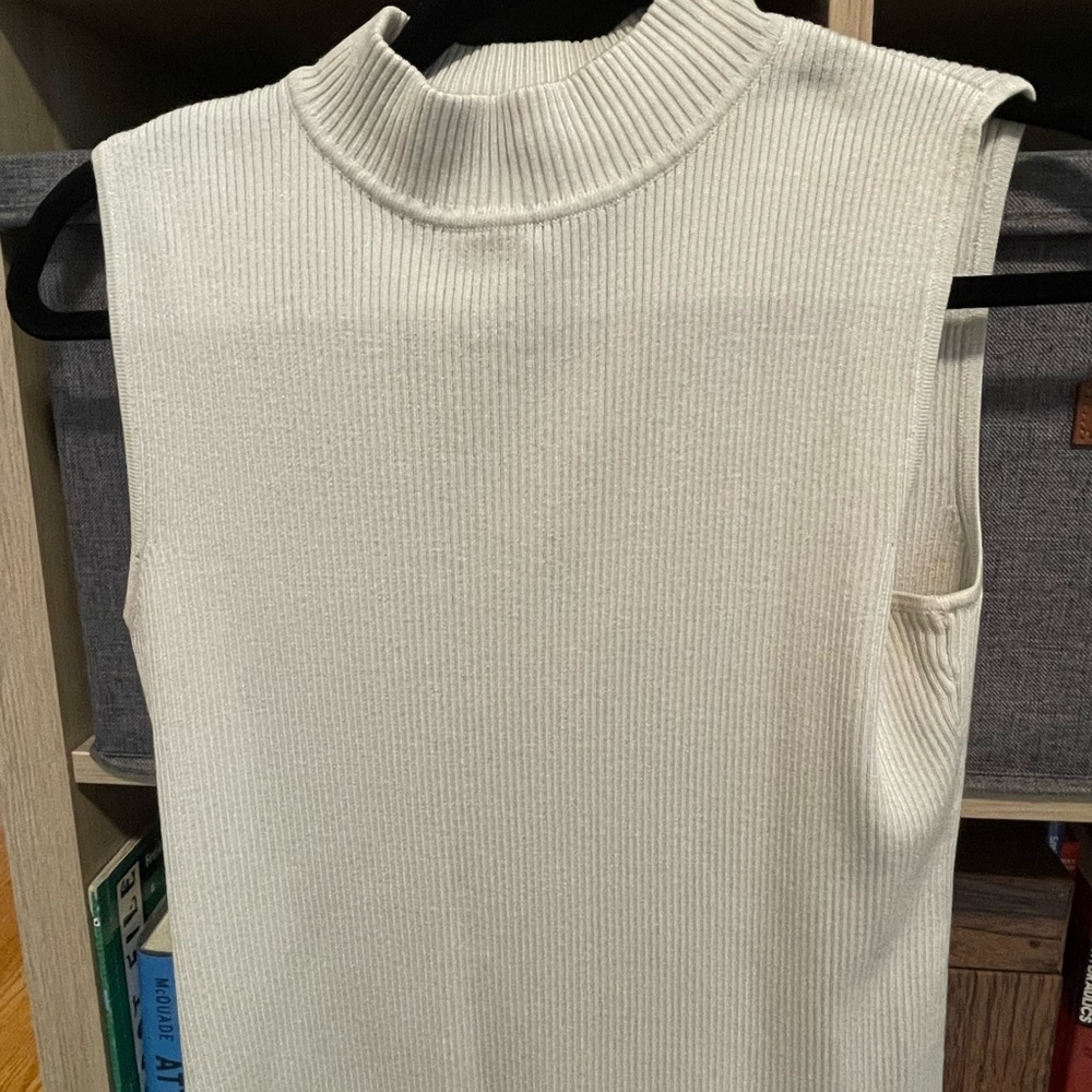 Sleeveless turtleneck top